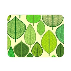 Leaves Pattern Design Double Sided Flano Blanket (mini)  by TastefulDesigns