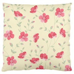 Seamless Flower Pattern Large Cushion Case (one Side) by TastefulDesigns