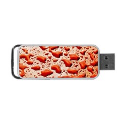 Water Drops Background Portable Usb Flash (two Sides) by Nexatart