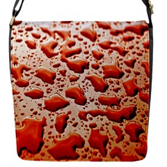 Water Drops Background Flap Messenger Bag (s) by Nexatart