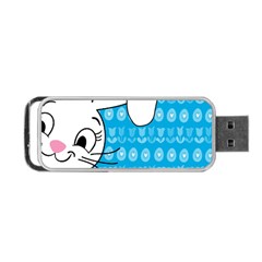 Easter Bunny  Portable Usb Flash (one Side) by Valentinaart