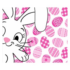 Easter Bunny  Double Sided Flano Blanket (small)  by Valentinaart