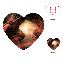 3d Illustration Of A Mysterious Place Playing Cards (heart)  by Nexatart