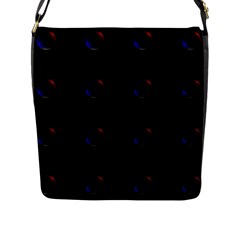 Tranquil Abstract Pattern Flap Messenger Bag (l)  by Nexatart