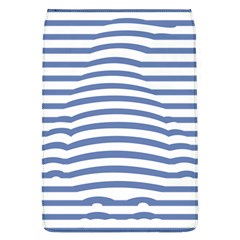 Animals Illusion Penguin Line Blue White Flap Covers (l) 