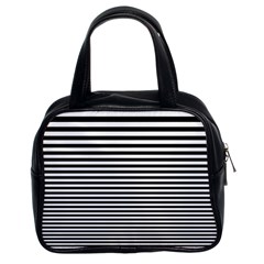 Black White Line Classic Handbags (2 Sides)