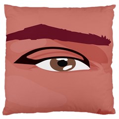 Eye Difficulty Red Large Cushion Case (one Side)