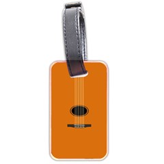 Minimalism Art Simple Guitar Luggage Tags (two Sides) by Mariart
