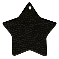 Oklahoma Circle Black Glitter Effect Ornament (star) by Mariart