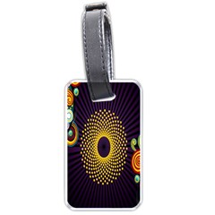 Polka Dot Circle Leaf Flower Floral Yellow Purple Red Star Luggage Tags (two Sides)