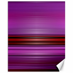 Stripes Line Red Purple Canvas 11  X 14   by Mariart