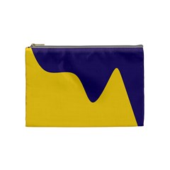 Purple Yellow Wave Cosmetic Bag (medium) 