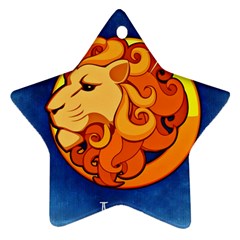 Zodiac Leo Star Ornament (two Sides) by Mariart