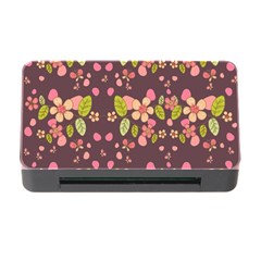 Floral Pattern Memory Card Reader With Cf by Valentinaart