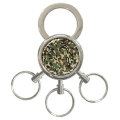 Army Camouflage 3-ring Key Chains by Mariart