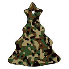 Army Camouflage Christmas Tree Ornament (two Sides)
