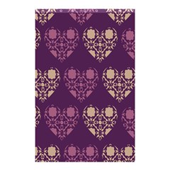 Purple Hearts Seamless Pattern Shower Curtain 48  X 72  (small)  by Nexatart