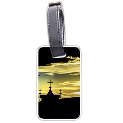 Graves At Side Of Road In Santa Cruz, Argentina Luggage Tags (one Side)  by dflcprints