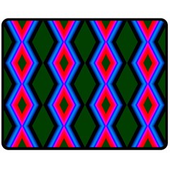 Quadrate Repetition Abstract Pattern Double Sided Fleece Blanket (medium) 