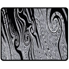Abstract Swirling Pattern Background Wallpaper Double Sided Fleece Blanket (medium) 