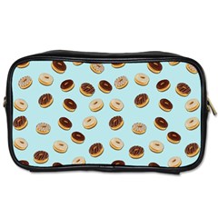 Donuts Pattern Toiletries Bags by Valentinaart
