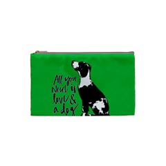 Dog Person Cosmetic Bag (small)  by Valentinaart