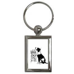 Dog Person Key Chains (rectangle)  by Valentinaart