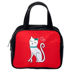 Cute Cat Character Classic Handbags (one Side) by TastefulDesigns