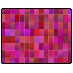 Shapes Abstract Pink Double Sided Fleece Blanket (medium) 