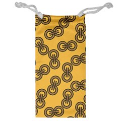 Abstract Shapes Links Design Jewelry Bag by Nexatart