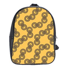 Abstract Shapes Links Design School Bags (xl)  by Nexatart