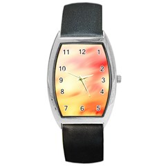 Background Abstract Texture Pattern Barrel Style Metal Watch by Nexatart