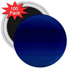 Blue Dot 3  Magnets (100 Pack) by PhotoNOLA