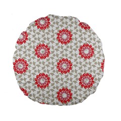 Stamping Pattern Fashion Background Standard 15  Premium Flano Round Cushions by Nexatart