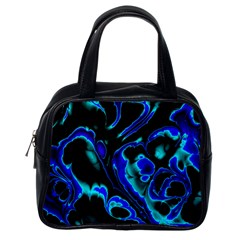Glowing Fractal C Classic Handbags (one Side) by Fractalworld