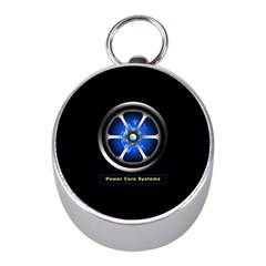 Power Core Mini Silver Compasses by linceazul