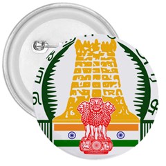 Seal Of Indian State Of Tamil Nadu  3  Buttons by abbeyz71