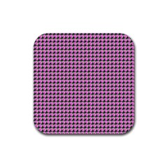 Pattern Grid Background Rubber Coaster (square)  by Nexatart