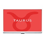 Zodizc Taurus Red Business Card Holders Front