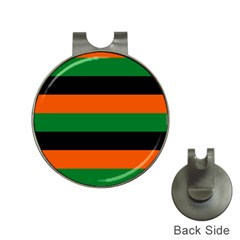 Color Green Orange Black Hat Clips With Golf Markers