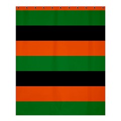 Color Green Orange Black Shower Curtain 60  X 72  (medium)  by Mariart