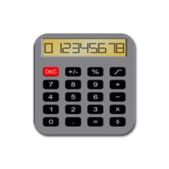 Calculator Rubber Coaster (square)  by Mariart