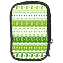 Flower Floral Green Shamrock Compact Camera Cases
