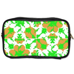 Graphic Floral Seamless Pattern Mosaic Toiletries Bags by dflcprints