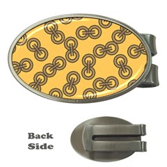 Abstract Shapes Links Design Money Clips (oval)  by Nexatart