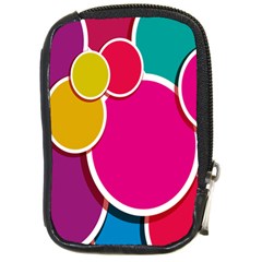 Paint Circle Red Pink Yellow Blue Green Polka Compact Camera Cases