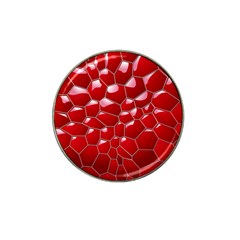 Plaid Iron Red Line Light Hat Clip Ball Marker (10 Pack) by Mariart