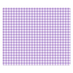 Plaid Purple White Line Double Sided Flano Blanket (small)  by Mariart