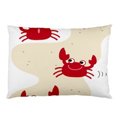 Sand Animals Red Crab Pillow Case