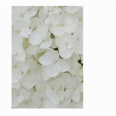 Hydrangea Flowers Blossom White Floral Photography Elegant Bridal Chic  Large Garden Flag (two Sides) by yoursparklingshop